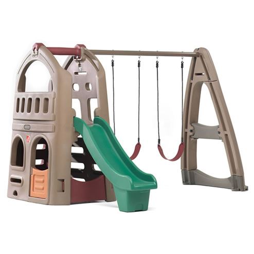 Naturally Playful&#174; Playhouse Climber &amp; Swing Extension